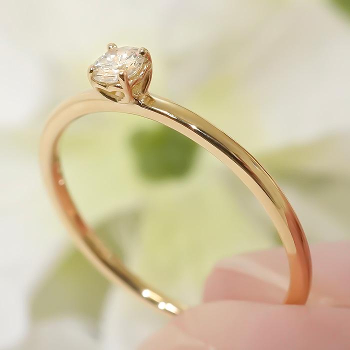 Pt950 K18YG PG 0.10ct 一粒 ダイヤモンド リング 指輪 プラチナ K18 18金 ゴールド 人気 ジュエリー 指輪 ダイヤ ダイア ひと粒 １粒 ハート ハート型 BRR-0277の画像