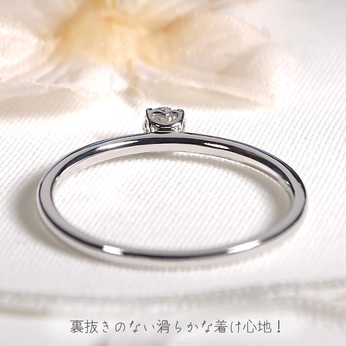 Pt950 K18YG PG 0.10ct 一粒 ダイヤモンド リング 指輪 プラチナ K18 18金 ゴールド 人気 ジュエリー 指輪 ダイヤ ダイア ひと粒 １粒 ハート ハート型 BRR-0277の画像