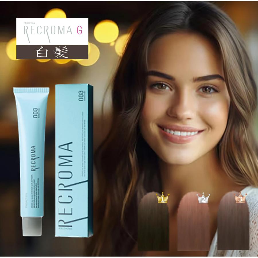 no3（NUMBER THREE） ナンバースリー リクロマG 80g 白髪染め ブラウン