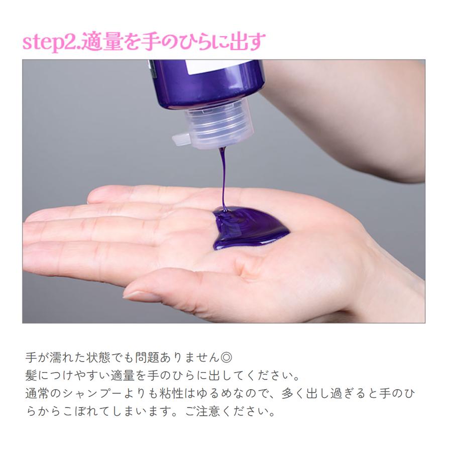 クリップジョイント ヘアカラー シャンプー エンシェールズ 紫