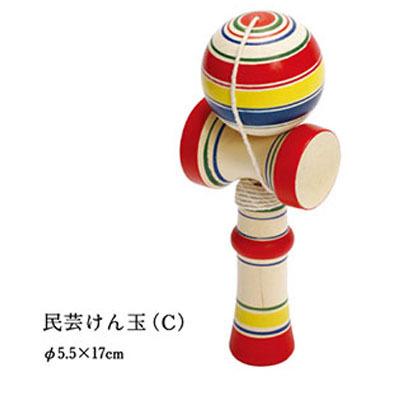 民芸けん玉 約5.5cm×17cm : ベリーズコスメ Yahoo!店 - 通販 - Yahoo