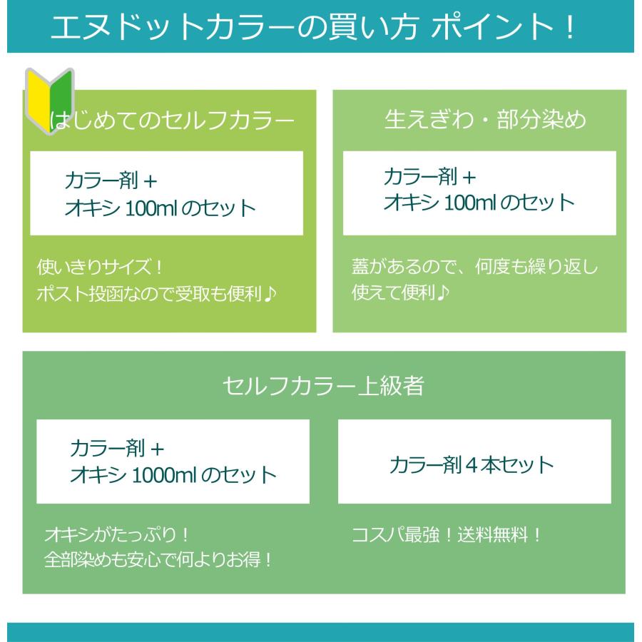 N. エヌドットカラー 白髪染め 1本と1000mlセット グレイカラー