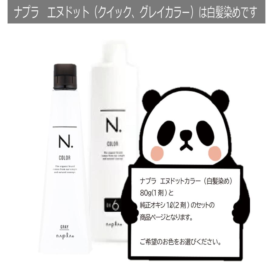 N. エヌドット クイックカラー 白髪染め 早染め 1本 1000mlオキシのセット 1000mlオキシ オキシ セット ndotset