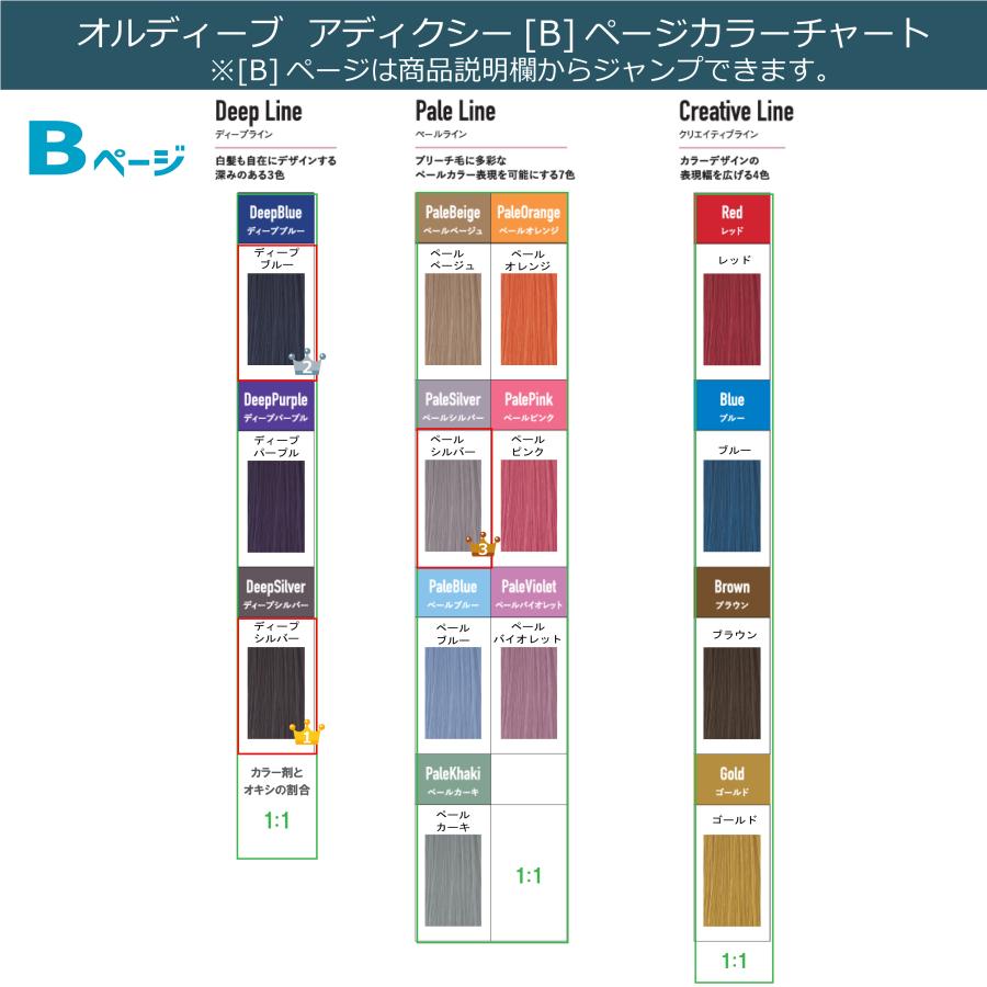 アディクシー55本セット ORDEVE（オルディーブ） [Aページ] ミルボン オルディーブア
