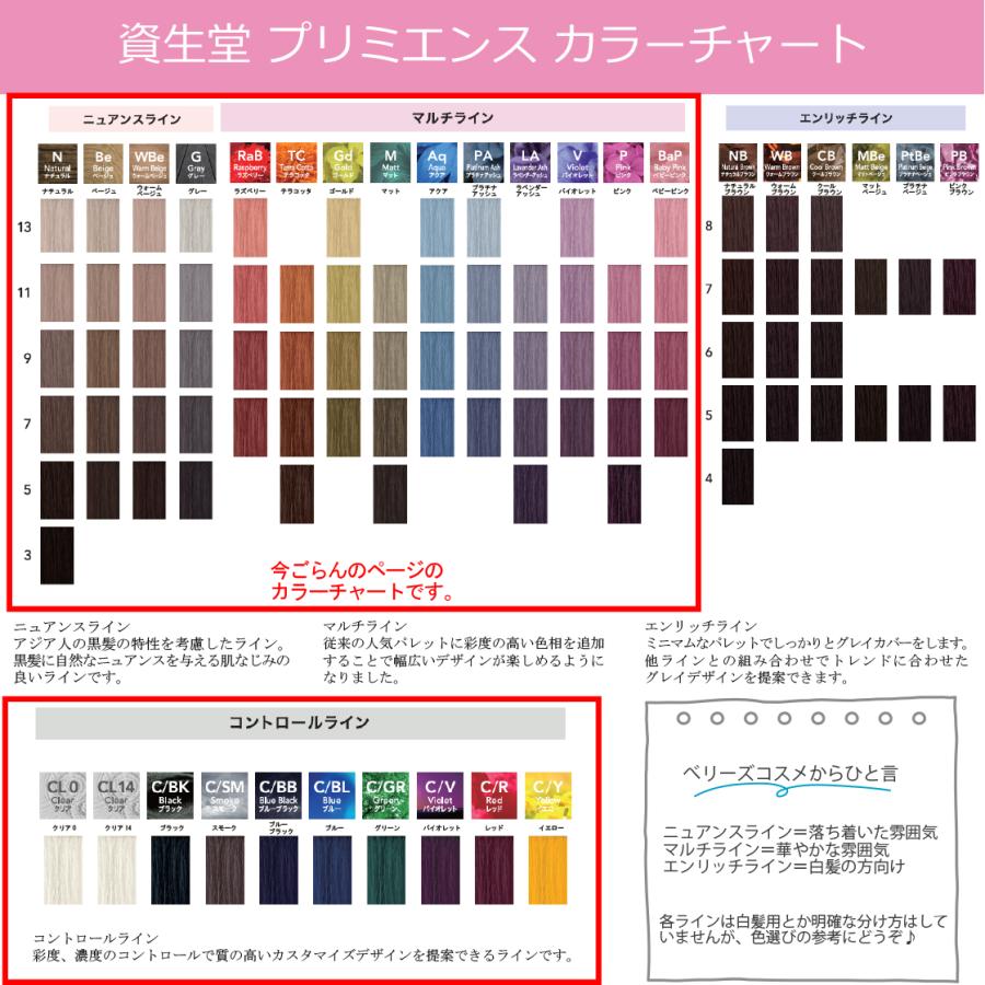 資生堂　プリミエンスカラー　カラー剤　100本 PRIMIENCE 資生堂 プリミエンス 80g 1本と オキシ 100ml セット