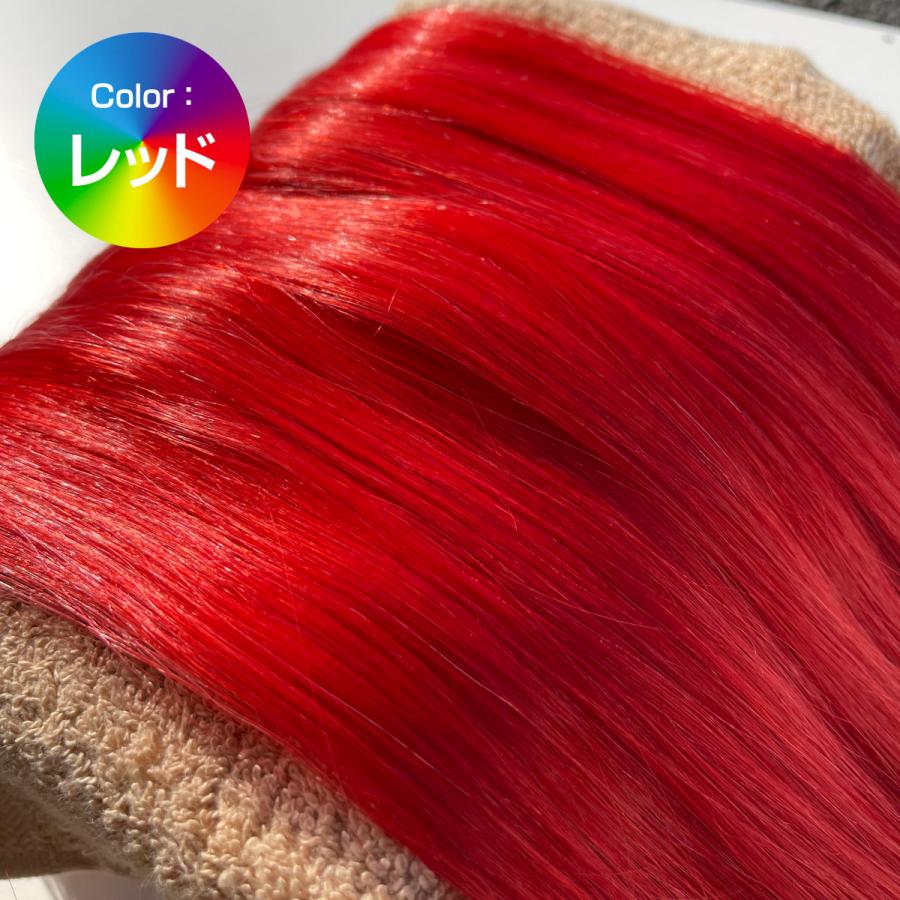 シール エクステ 人毛 ロング ヘアエクステ カラーエクステ 長さ52cm