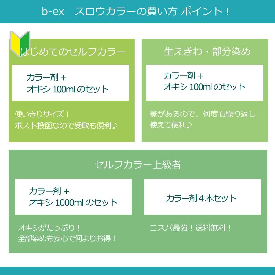 THROW 白髪染め スロウカラー 100g 1本と オキシ 1リットル セット