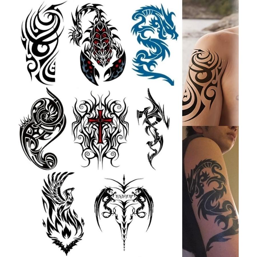 1枚おまけ付】 タトゥーシール ステッカー ボディペイント 防水 サソリ