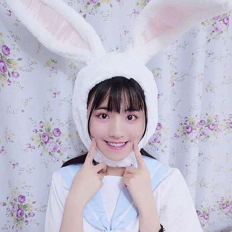 うさぎ かぶりもの ウサギ 被り物 もふもふうさたん 白 キャップ コスプレ アニマルマスク 動物 帽子 animal グッズ|berstore|02