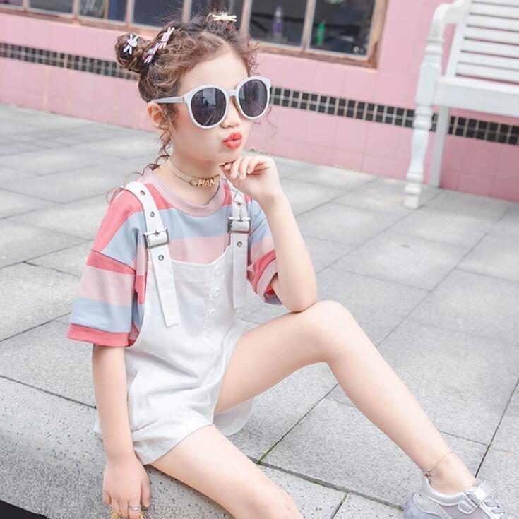 子ども服 サロペット 女の子 ショートパンツ 2点セットアップ 夏物 女児 ｇパン キッズ服 ハーフパンツ ジーパン 着まわし Berded0 ベルストア 通販 Yahoo ショッピング