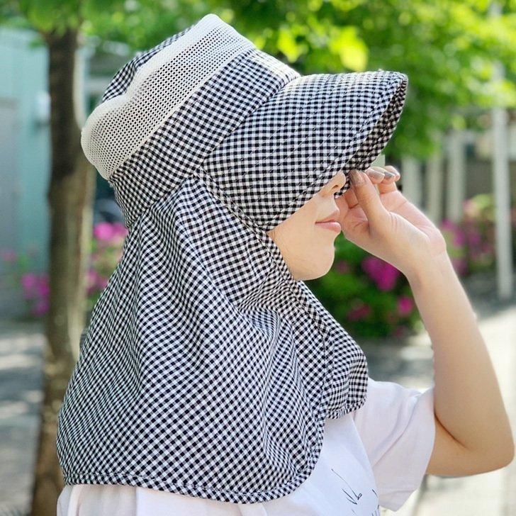 ガーデンハット レディース Uv つば広 ガーデニング サンバイザー ネックカバー 園芸 夏 対策 帽子 日よけ 日焼け 熱中症 紫外線 農作業 防止 贅沢 Uv