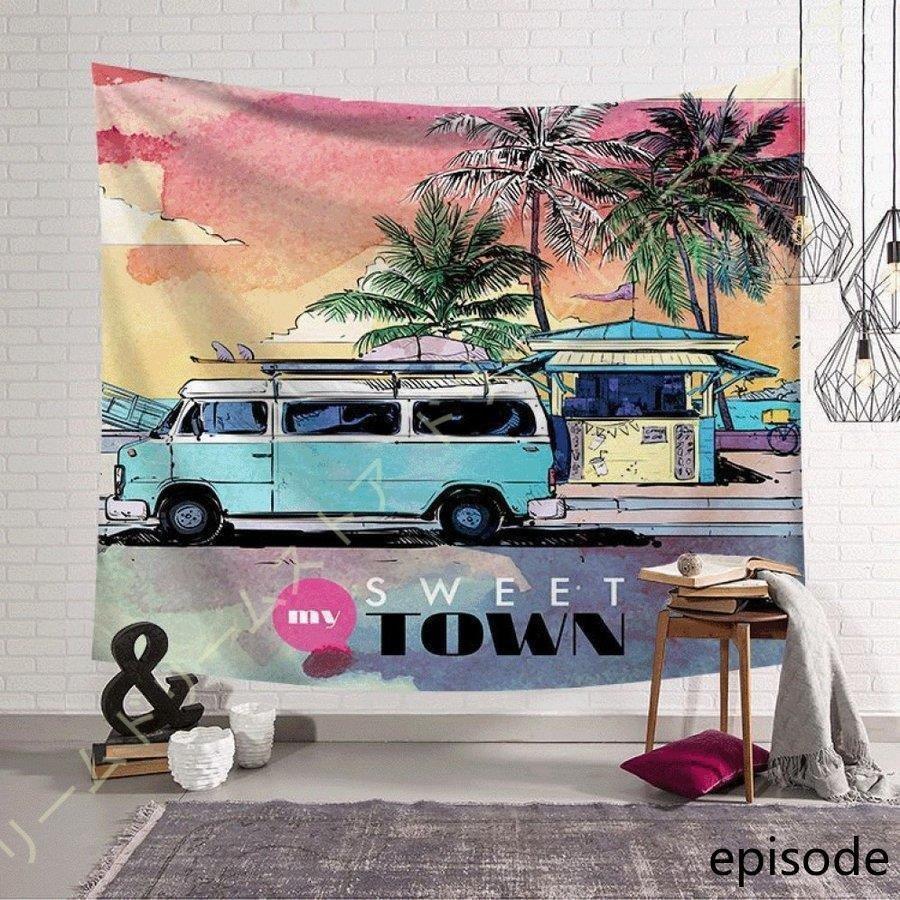 最安価格 海洋リゾート島の美しい風景タペストリー壁掛けのれん壁飾壁の装飾芸術です多機能寝室居間寮マンション装飾新居祝い個性プレゼント布製ジャション タペストリー Www Cubing Kz