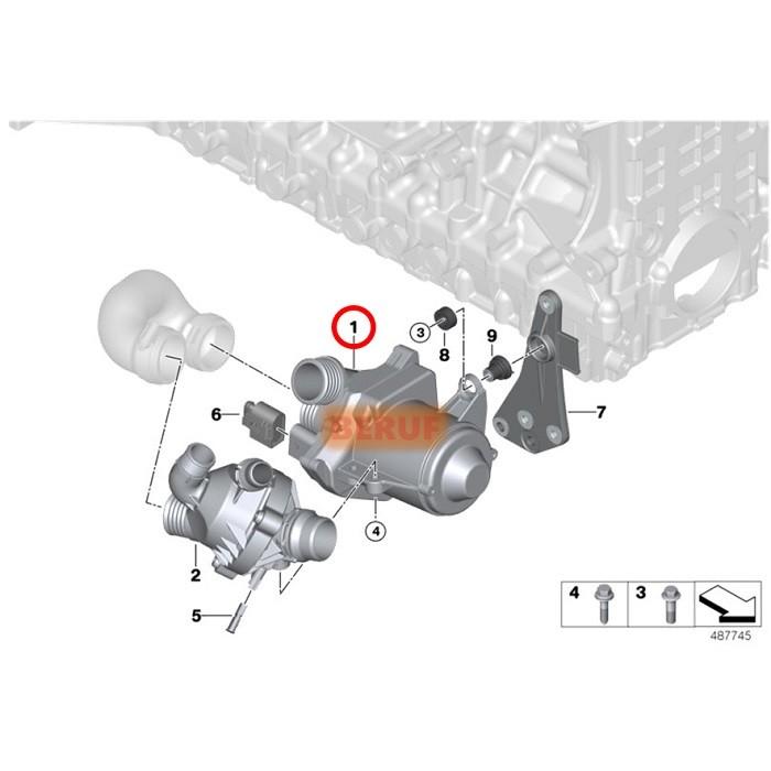 BMW 電動ウォーターポンプ COOLXPERT製 純正OEM 1シリーズ E81 E82 E87 