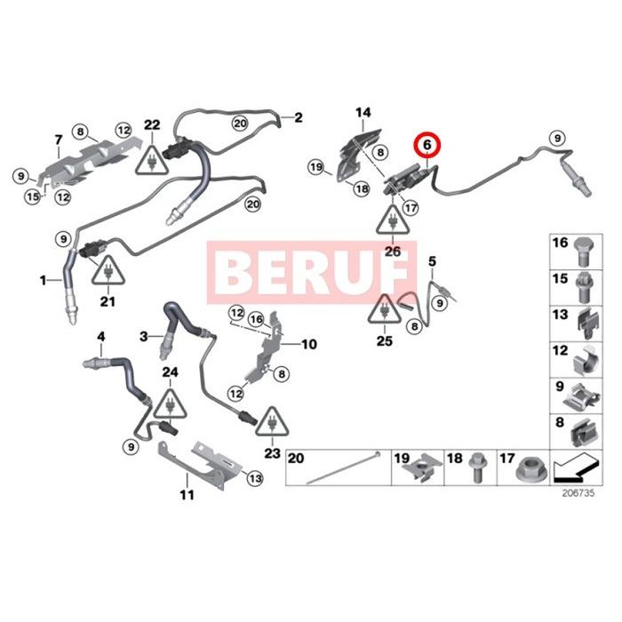 BMW NOxセンサー 純正品 3シリーズ E90 E91 E92 E93 325i 330i N53 直6 