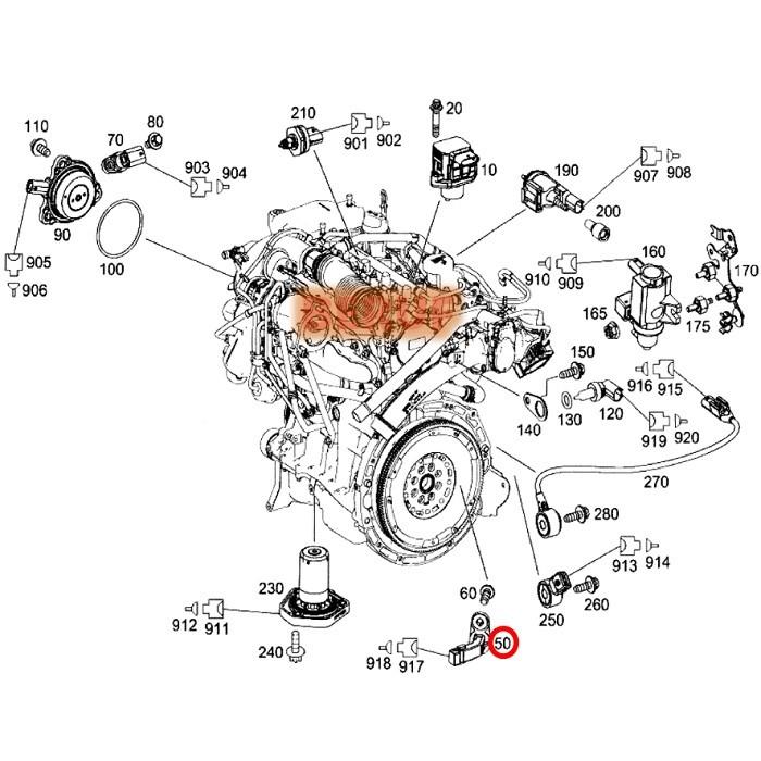 メルセデスベンツ クランク角センサー 純正品 Bクラス W246 B180 B200