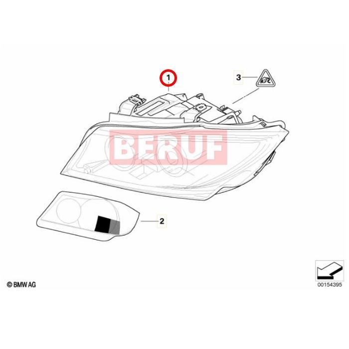 HELLA製 キセノンヘッドライト 左側　BMW 3シリーズ E90 E91　316i 318i 320i 323i 325i 330i 335i_1