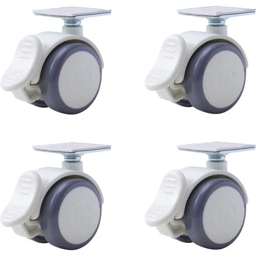 Hesper 静音キャスター ストッパー付き 自在式 貼るだけキャスター