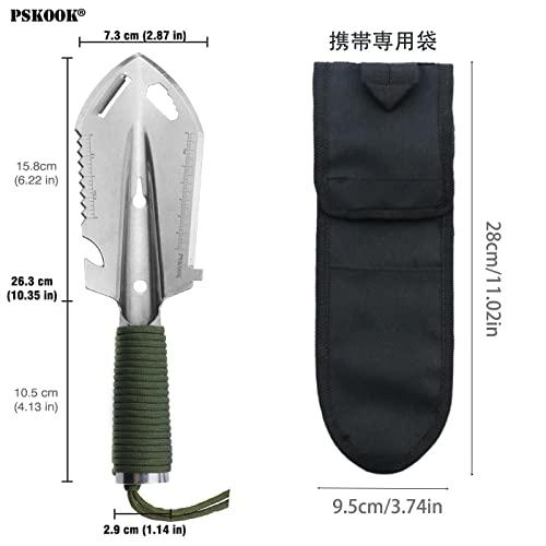 PSKOOK 多機能シャベル 園芸 スコップ アウトドア ガーデニング