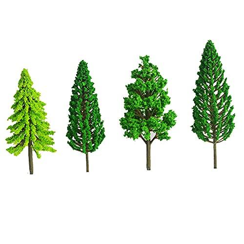 森林 模型用樹木 55本 ジオラマ 模型 木 森 材料 キット 鉄道 庭 建物 3-7cm 9サイズミックス Nゲージ ジオラマ 鉄道 建築 模型 用｜beruosa｜02