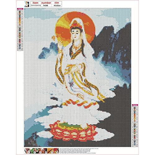 入荷待ち！ダイヤモンドアート　必ず私が鬼を弱らせるから　25×35 JISHSHAY ダイヤモンドアート 四角いビーズ 全面 40x50cm 観音