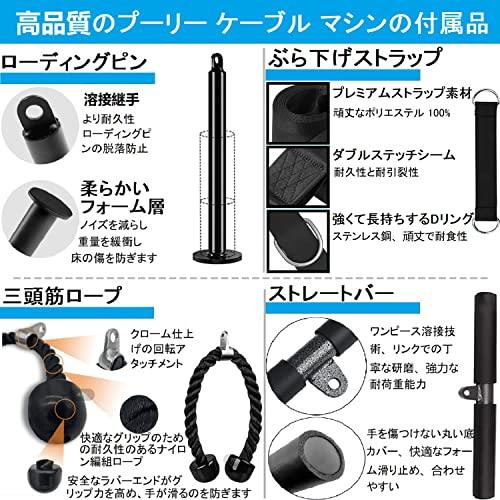 フィットネスLATプルダウンおよびリフトプーリーシステム