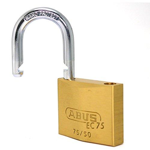 ABUS 真鍮南京錠 EC75 50 KD ディンプルシリンダー バラ番