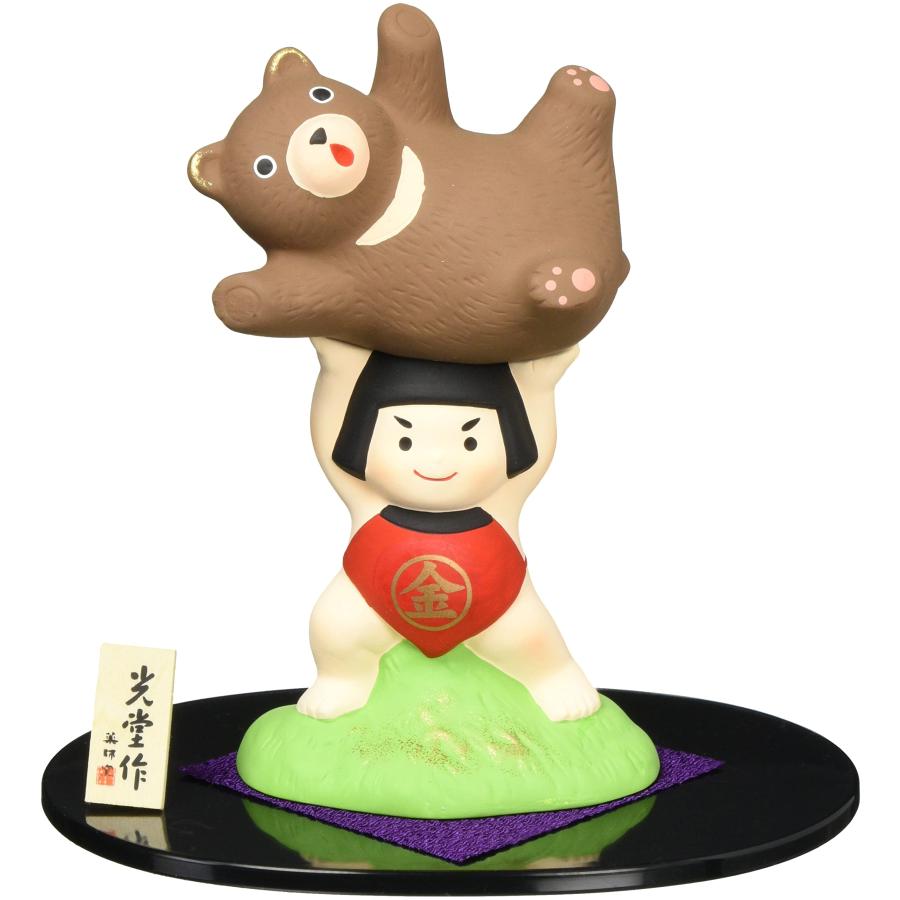 薬師窯 五月人形 端午の節句 錦彩 あっぱれ金太郎(大) : べるおさ本舗