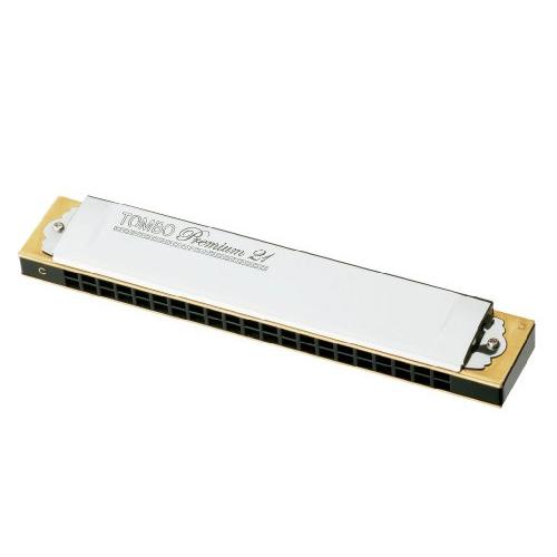 【在庫処分】TOMBO トンボ 複音ハーモニカ C#調 プレミアム 21穴 35 TOMBO No.3521 プレミアム21 C調 21穴 複音ハーモニカ トンボ | 島村