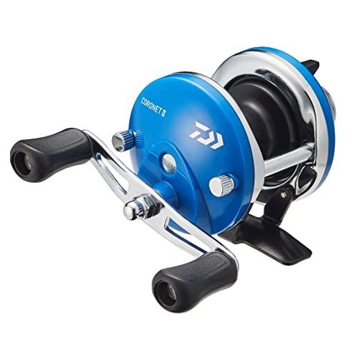 デジタル両軸リール 青銀色 糸付き ダイワ(DAIWA) 両軸リール 22 コロネットII ブルー(2022モデル) : べる
