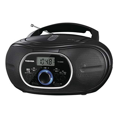 TOSHIBA (東芝) CDラジオ Bluetooth機能搭載 ブラック TY-CW10-K 新品 【コンプオフ金沢野々市店】 東芝CDラジオ Bluetooth搭載 横型コンパクト TY-CW10(K) ブラック : べ
