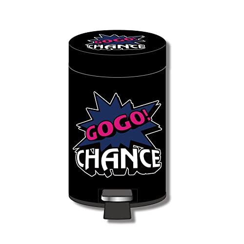 ジャグラー ゴミ箱 ペダル式 ダストボックス GOGO！ CHANCE柄 SDVer.2 ブラック GOGO ランプ 黒 ごみ箱 ダストBOX