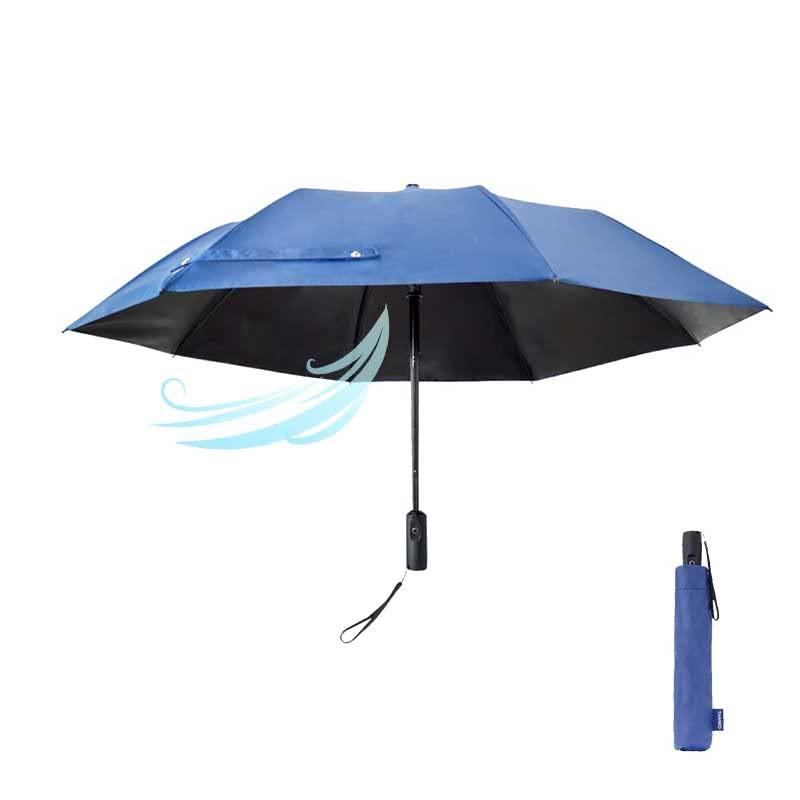 折り畳み】THANKO ファンで涼む新しい日傘「折りたたみファン