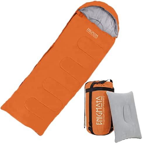 ENIGMATA 寝袋 封筒型 防水 シュラフ アウトドア 春用 夏用 秋用 冬用