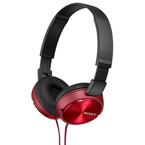 ソニー ヘッドホン MDR-ZX310 : 密閉型 折りたたみ式 レッド R : べる