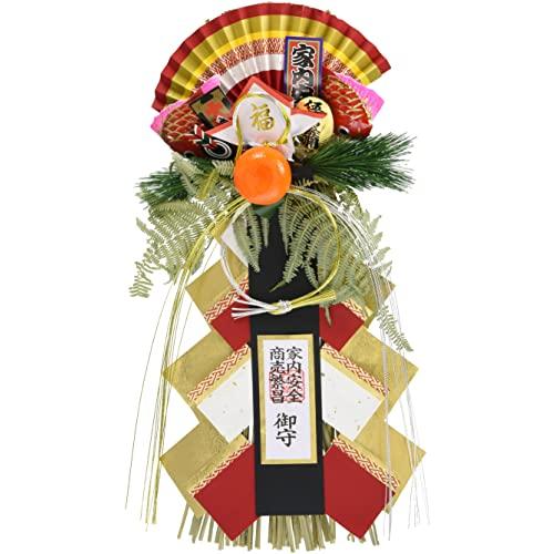 正月飾り しめ飾り 玄関 リース 福寿玉飾り(特大) 58cm A-931