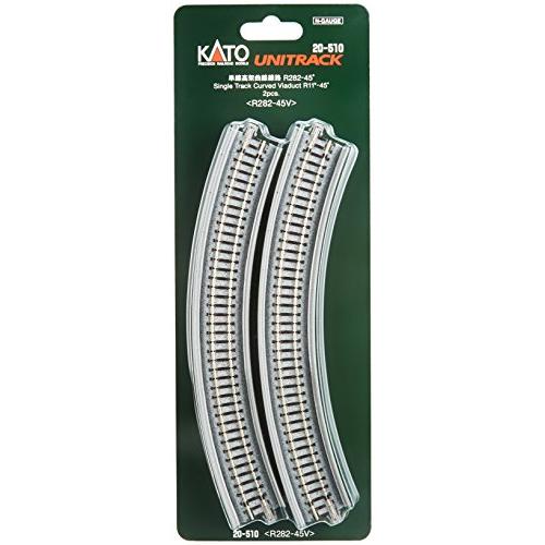 KATO Nゲージ 単線高架曲線線路 R282-45° 2本入 20-510 鉄道模型用品