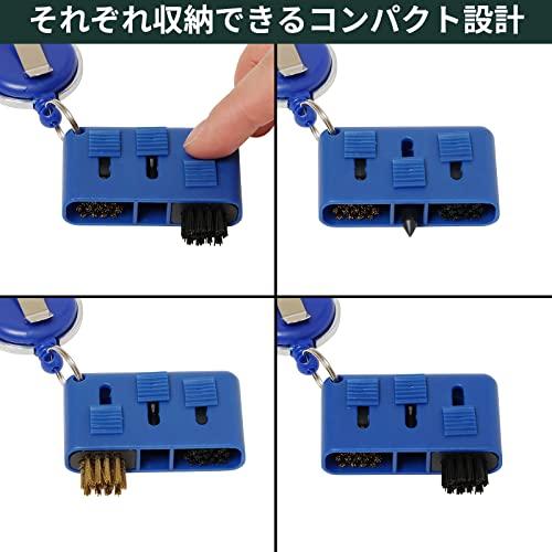 (未使用･未開封品)　Tabata(タバタ) ゴルフ ブラシ 溝削り ゴルフメンテナンス用品 3way 三連ブラシ GV0698 vf3p617 Tabata(タバタ) ゴルフ ブラシ 溝削り ゴルフメンテナンス用品 3way 三