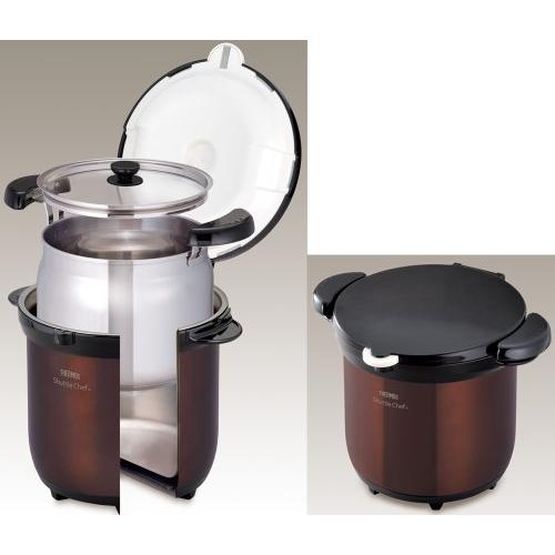 THERMOS 真空保温調理器 シャトルシェフ 4.5L クリアブラウン KBG-4500
