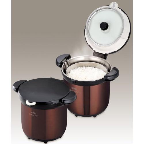 THERMOS 真空保温調理器 シャトルシェフ 4.5L クリアブラウン KBG-4500