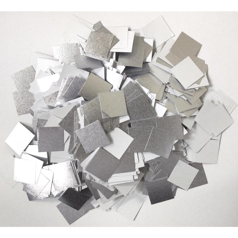 紙吹雪 紙吹雪 キラキラシルバー 約2300枚入り 100g : べるおさ本舗