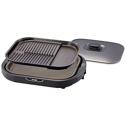 タイガー　ホットプレート　CRC-B201 タイガー ホットプレート 平面 焼肉 プレート 2枚 タイプ ブラウン 蓋