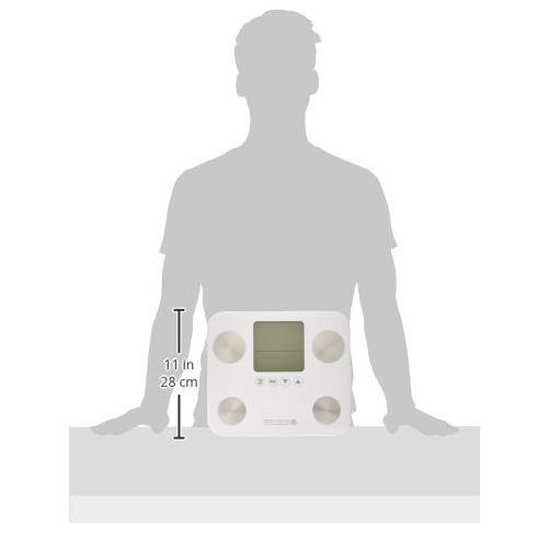 健康管理・計測計 OHM HB-K130-W OHM デジタル体重計 体組成計 バックライト付き 大画面 ホワイト