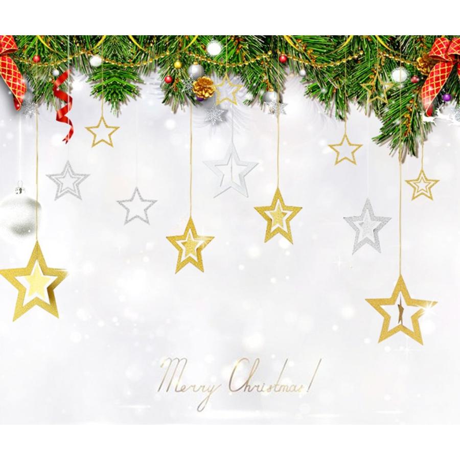 クリスマス飾り 星型 オーナメント グッズ CHRISTMAS X'mas 飾り 装飾