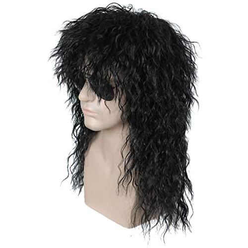 Linfairy Heavy Metal Rocker Black Adult Wig ヘビーメタルロッカーブラック大人ウィッグ サイズ |  | 02