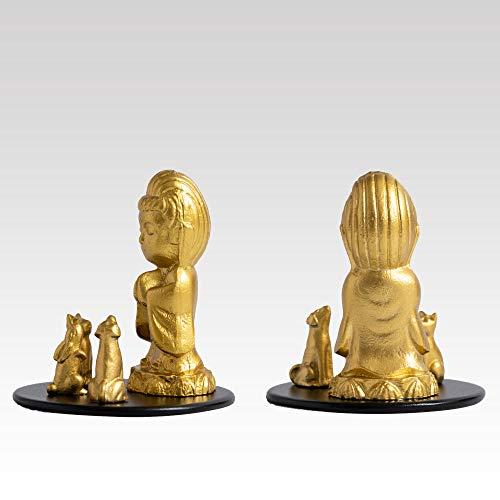 仏像 ペット ミニ観音菩薩 5.8cm（金色） ＿『動物守護・ペット供養