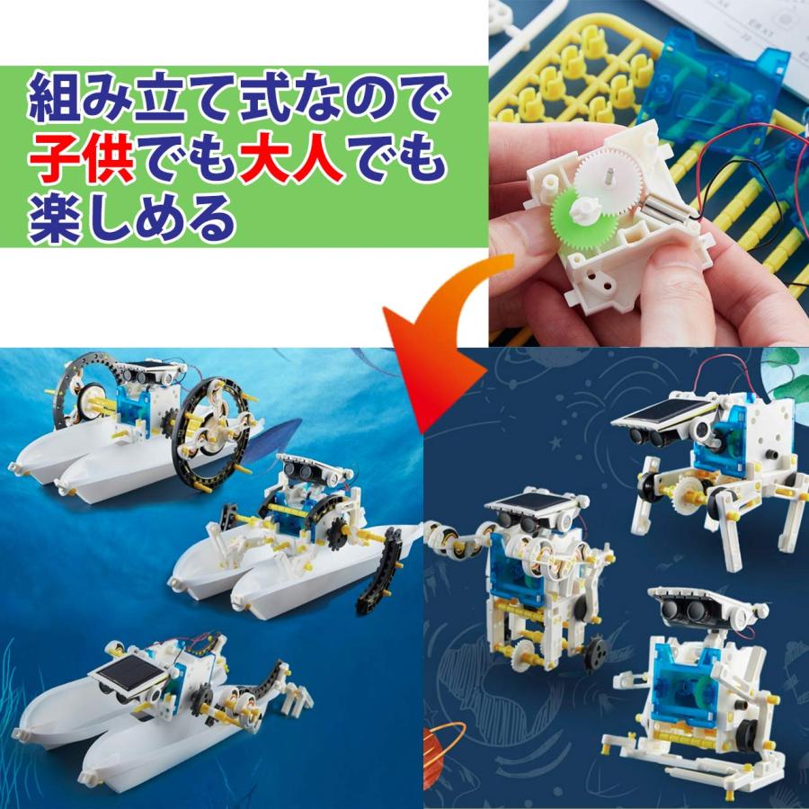 HAMILO ロボット 玩具 ソーラーロボット 太陽光 DIY 組み立て式