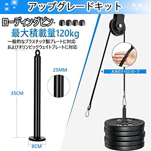フィットネスLATプルダウンおよびリフトプーリーシステム
