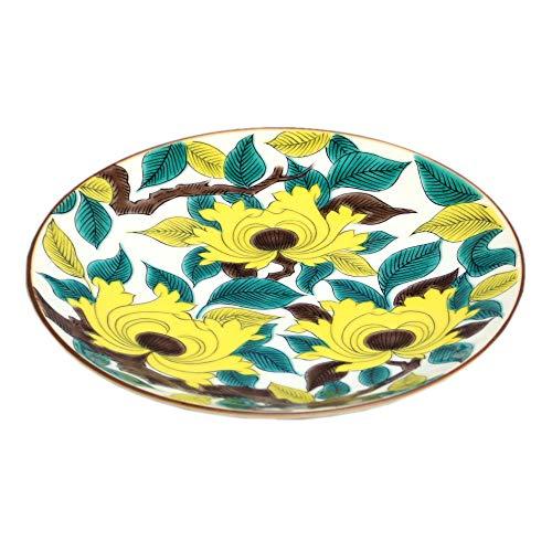 九谷焼 青郊窯 5号 皿 古九谷色絵牡丹文 MC-508 : べるおさ本舗 - 通販