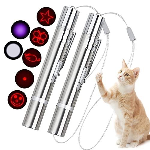 猫のおもちゃ 7in1多機能 LEDにゃんだろー光線 ねこじゃらし USB充電式