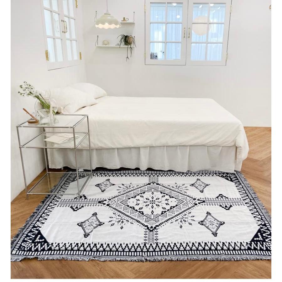 Peel Forest キャンプ ジャンボサイズラグ エスニック柄